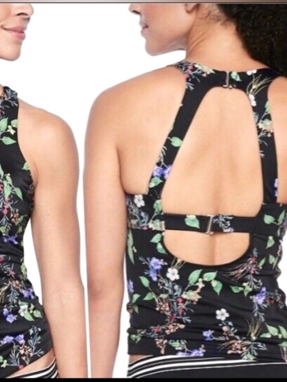 ATHLETA Maldives Gold Coast High Neck Swim Tankini Top